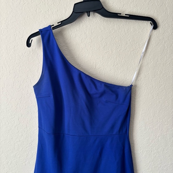 Lulus | Women's Good Times Only One Shoulder Royal Blue Maxi Dress Size Large - Picture 5 of 7